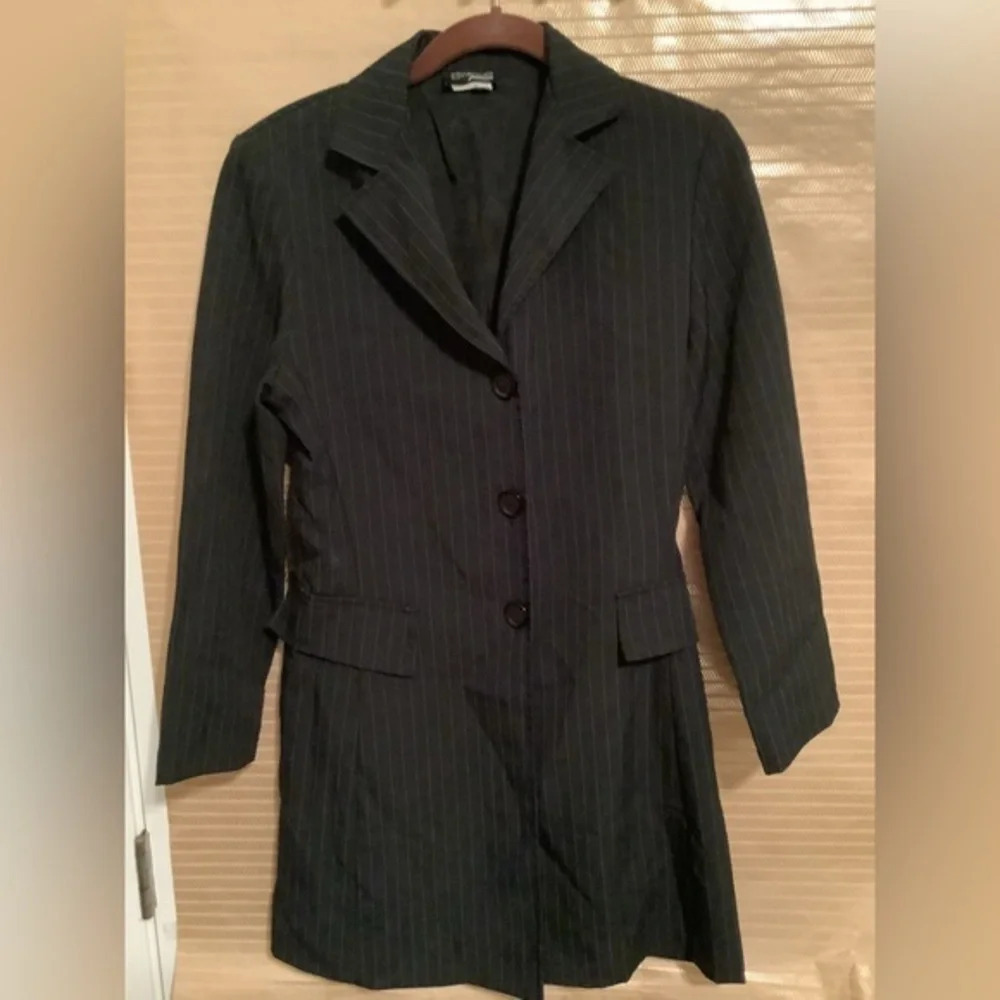 MODERN ESSENTIALS~BLAZER/ LONG/ PINSTRIPES~SMALL